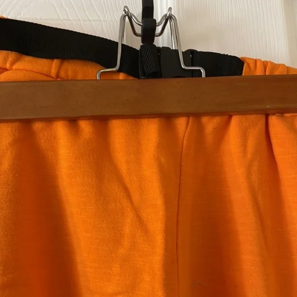 Bp bright orange cargo shorts festival edm summer neon be proud pride - Picture 3 of 6